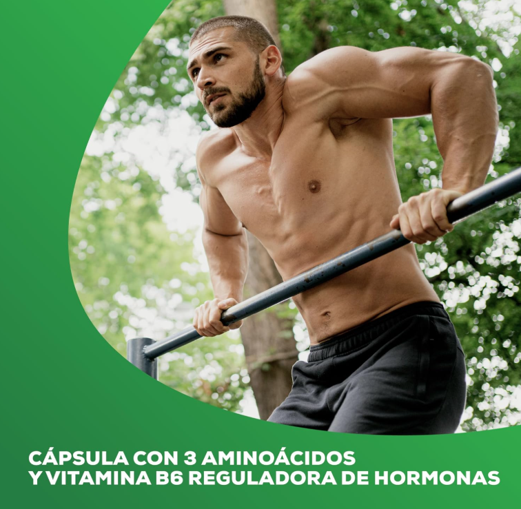 BioTechUSA GH | Regulador hormonal | Con aminoácidos y vitamina B6 | Aumenta la hormona del crecimiento | Desarrolla músculo | Reduce grasa | 120 cápsulas