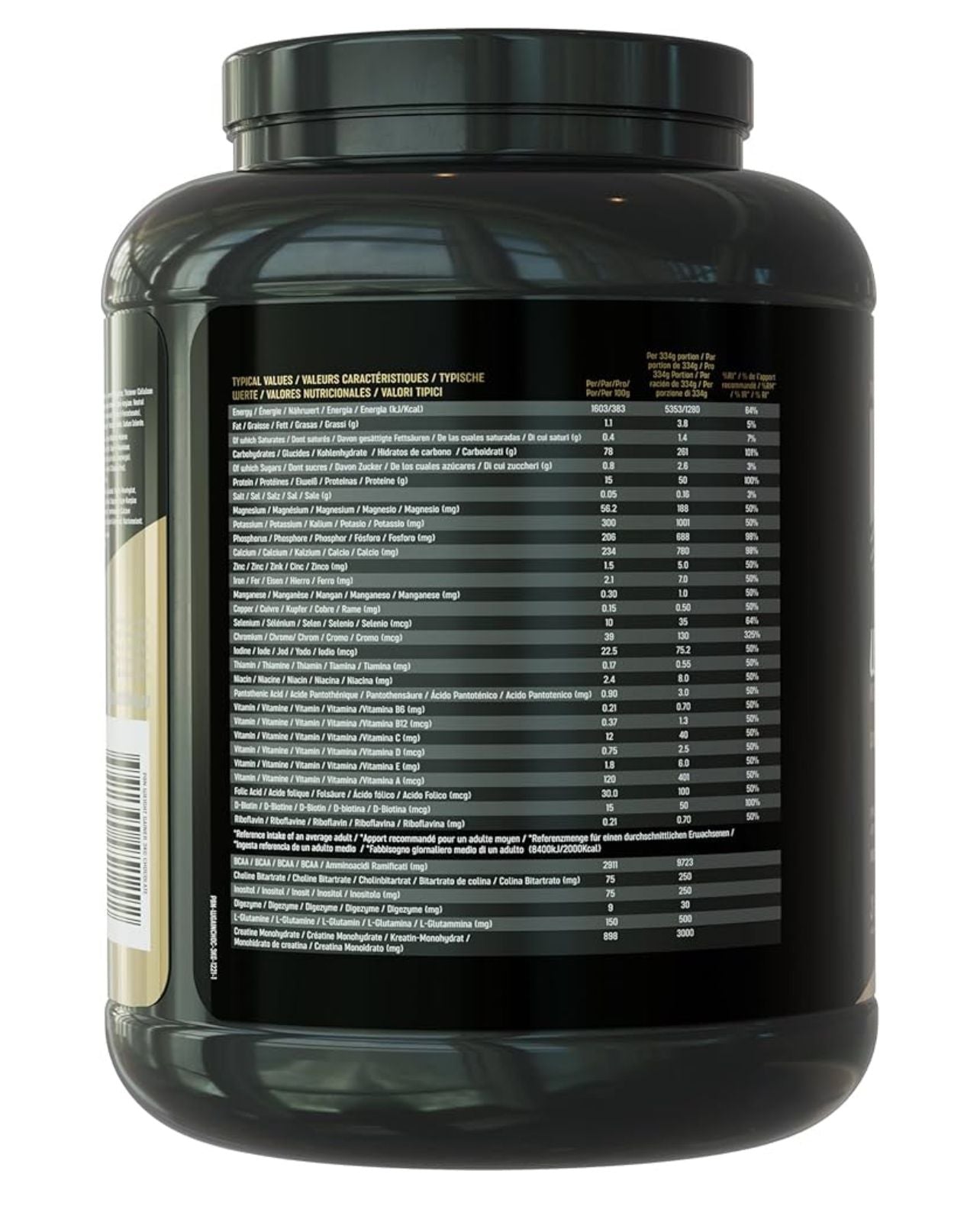 Ganador de peso Premium Body Nutrition, 3 kg, sabor a galleta, sabor optimizado