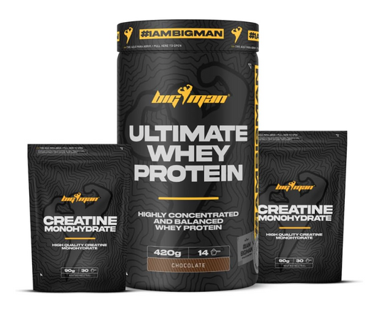 BigMan Ultimate Whey Protein 420 g + Creatina 180 g (420 g, Chocolate)