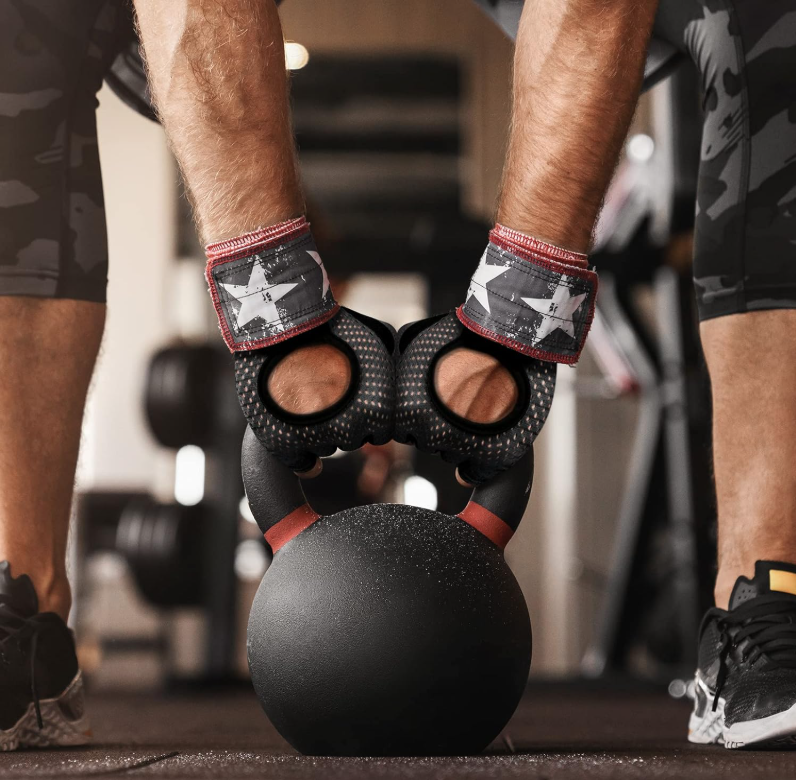 Guantes de fitness flintronic, 1 par, para gimnasio, entrenamiento cruzado, levantamiento de pesas, fitness, pesas rusas, guantes de entrenamiento para hombres y mujeres